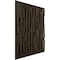 Ekena Millwork 19 5/8in. W x 19 5/8in. H Staggered Brick EnduraWall Decorative 3D Wall Panel Covers 2.67 Sq. Ft. WP20X20SBCDB - alternate 2